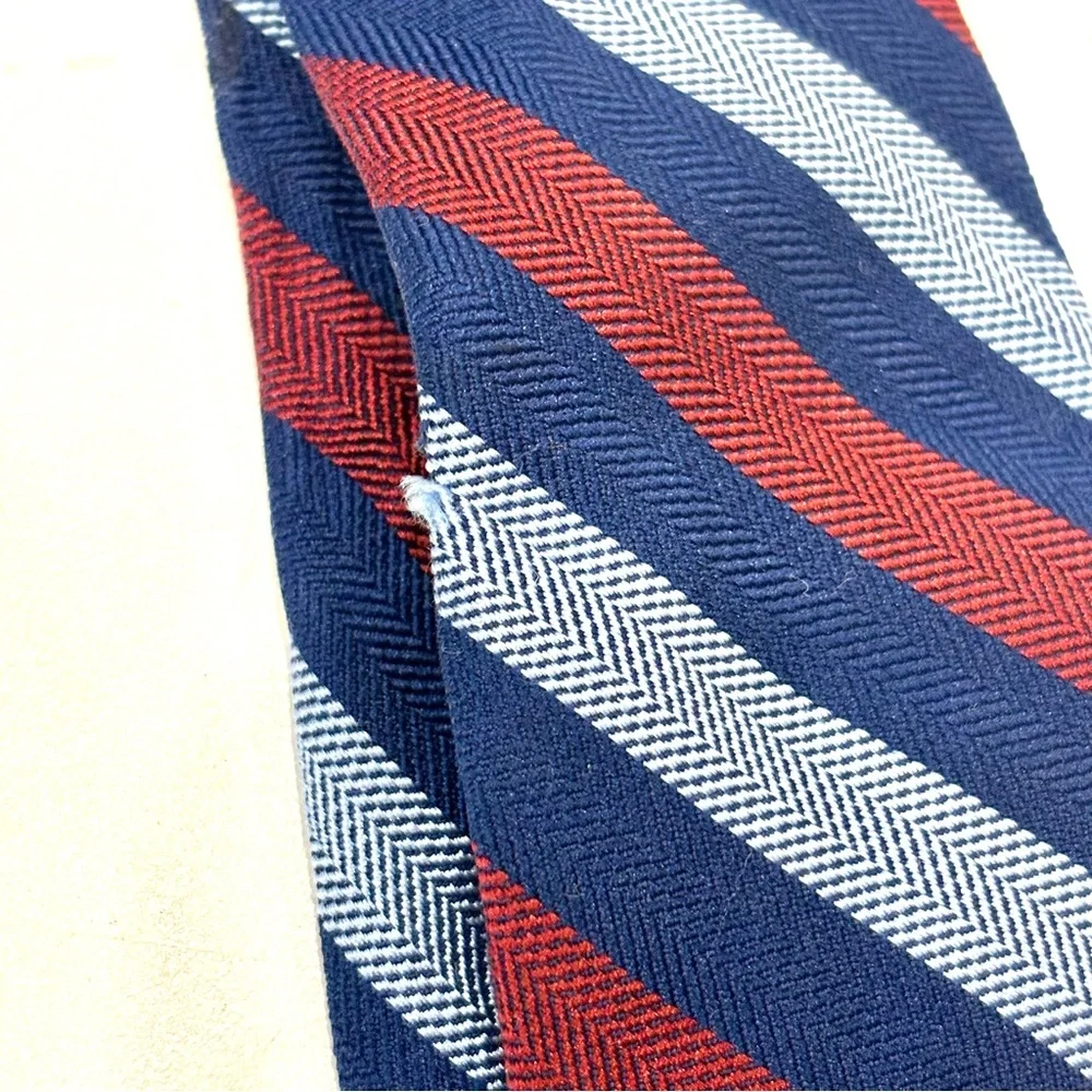 Brooks Brothers Kids Tie - Navy and Burgundy Stripes